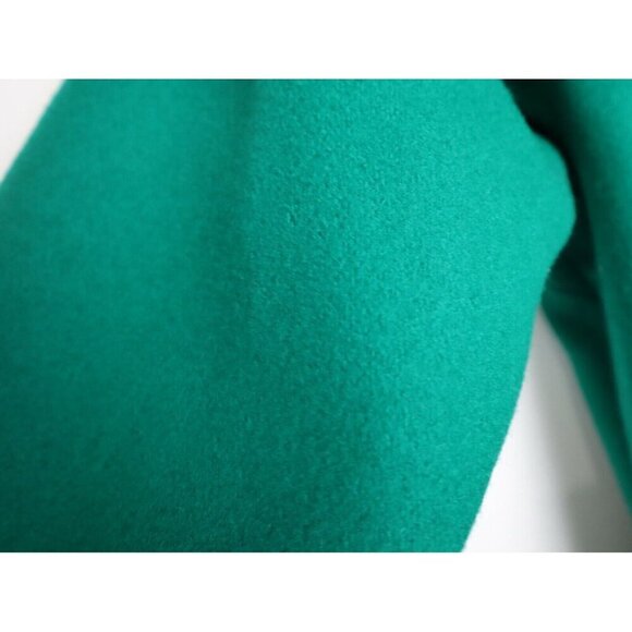 VINTAGE WOMEN'S BRIGHT GREEN WOOL COAT OVERCOAT - ASHLEY SCOTT - SIZE 8P PETITE - Picture 4 of 12